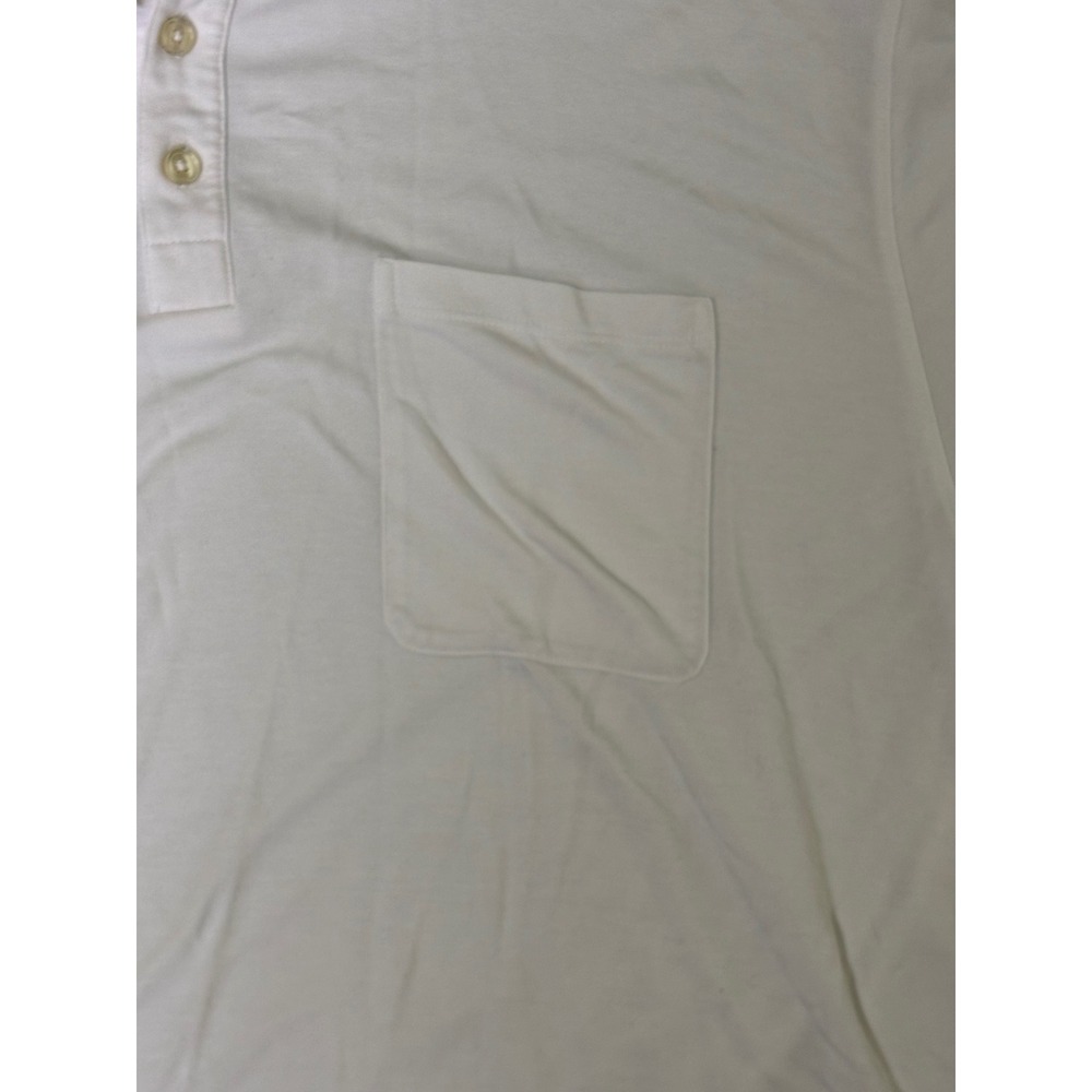 Men's Orvis Polo Shirt Size XL Short Sleeve Golf Polo Shirt White - Picture 2 of 7